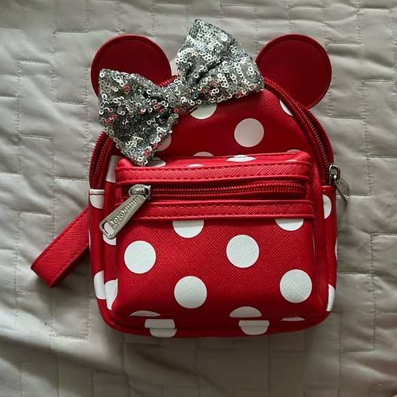 Loungefly Handbags - LOUNGEFLY  MINNIE MOUSE MINI BACKPACK WRISTLET BELT BAG